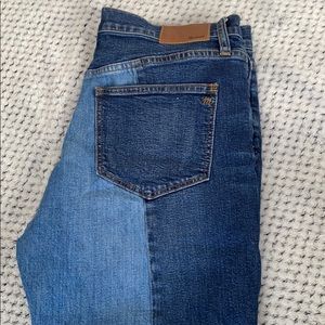 Madewell color block jeans